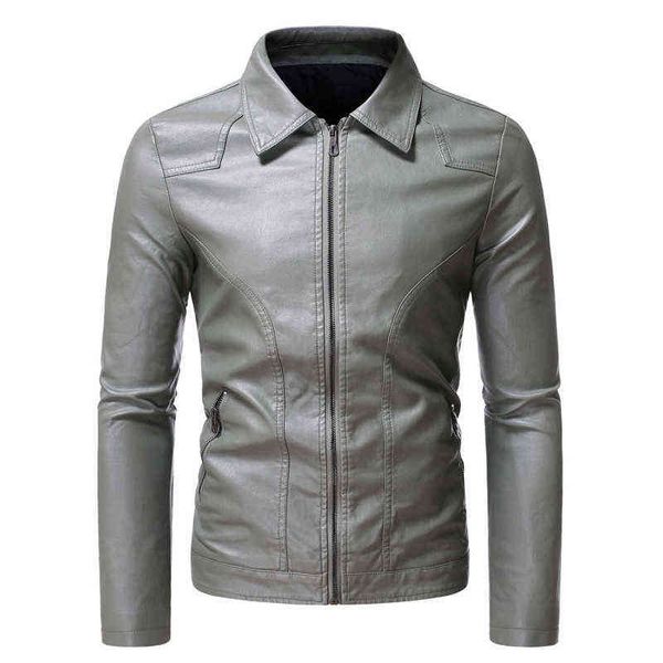 2022 causal vintage leather jacket coat men outfit design motor biker zip pocket pu leather jacket business simple men clothing t220728, Black
2022 causal vintage leather jacket coat men outfit design motor biker zip pocket pu leather jacket business simple men clothing t220728, Black
