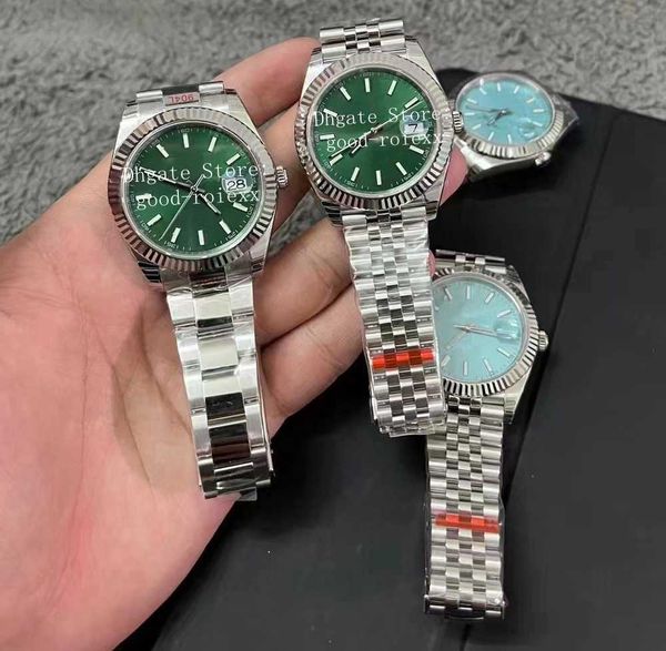 watches men automatic cal.3235 watch men's turquoise blue green dial 904l steel jubilee bracelet ewf eta 41mm flute bezel mechanical 12, Slivery;brown
watches men automatic cal.3235 watch men's turquoise blue green dial 904l steel jubilee bracelet ewf eta 41mm flute bezel mechanical 12, Slivery;brown