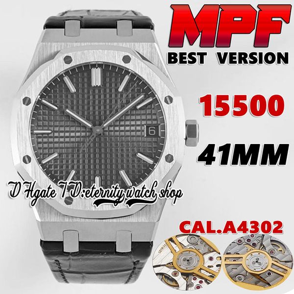 2022 mpf bf15500 mens watch cal.4302 mp4302 miyota 9015 modified 4302 automatic 316l stainless steel case gray texture dial leather strap et, Slivery;brown
2022 mpf bf15500 mens watch cal.4302 mp4302 miyota 9015 modified 4302 automatic 316l stainless steel case gray texture dial leather strap et, Slivery;brown