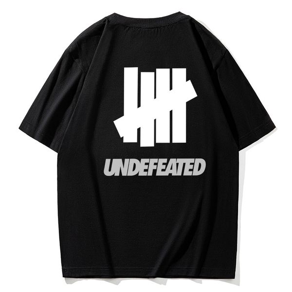 undefeated men's t-shirts tide brand t-shirt men round neck cotton loose basic style tee, White;black
undefeated men's t-shirts tide brand t-shirt men round neck cotton loose basic style tee, White;black