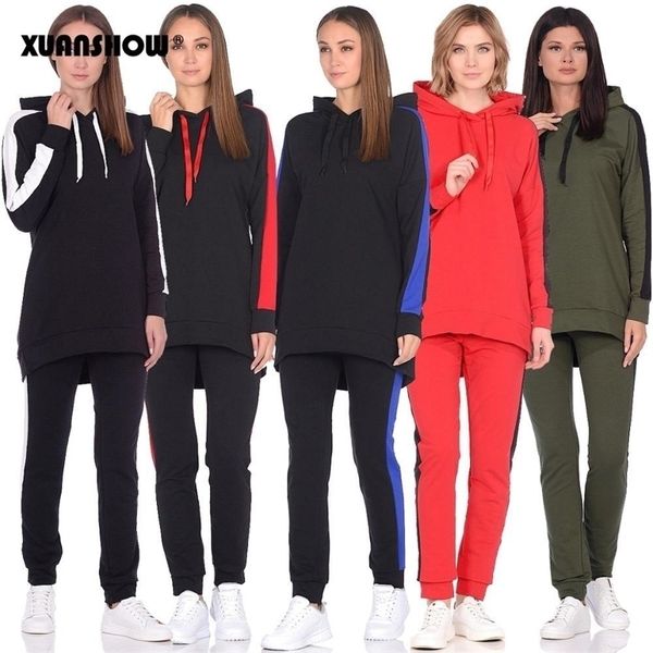 xuanshow autumn winter women tracksuit long sleeve long hoodiespants two piece set outfit women suit chandal mujer 2 pieza y200110, White
xuanshow autumn winter women tracksuit long sleeve long hoodiespants two piece set outfit women suit chandal mujer 2 pieza y200110, White
