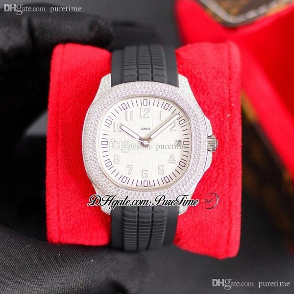 sf 40mm 5167a paved diamonds a324 automatic mens watch diamond white dial number markers black rubber strap super edition hip hop jewelry wa, Slivery;brown
sf 40mm 5167a paved diamonds a324 automatic mens watch diamond white dial number markers black rubber strap super edition hip hop jewelry wa, Slivery;brown
