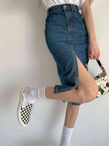 houzhou denim slit long skirt women korean fashion casaul asymmetrical pocket high waist slim pencil midi skirt streetwear t220819, Black
houzhou denim slit long skirt women korean fashion casaul asymmetrical pocket high waist slim pencil midi skirt streetwear t220819, Black