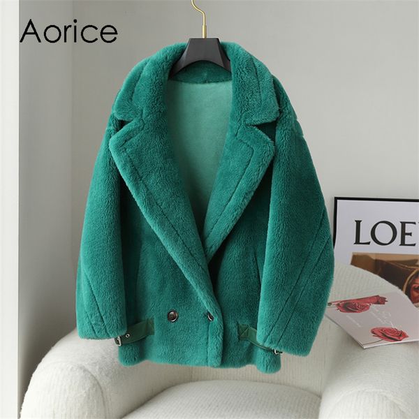 aorice fashion women real wool fur over size thick jacket warm coat ct142, Black
aorice fashion women real wool fur over size thick jacket warm coat ct142, Black