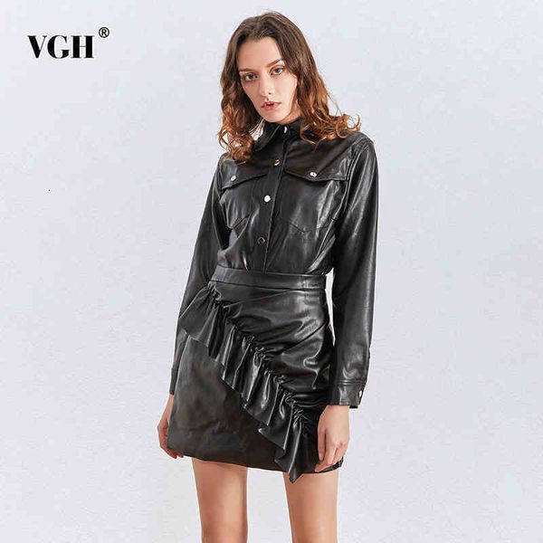 patchwork casual two piece set for women lapel long sleeve high waist a line skirt pu leather sets female fashion 210507, White
patchwork casual two piece set for women lapel long sleeve high waist a line skirt pu leather sets female fashion 210507, White