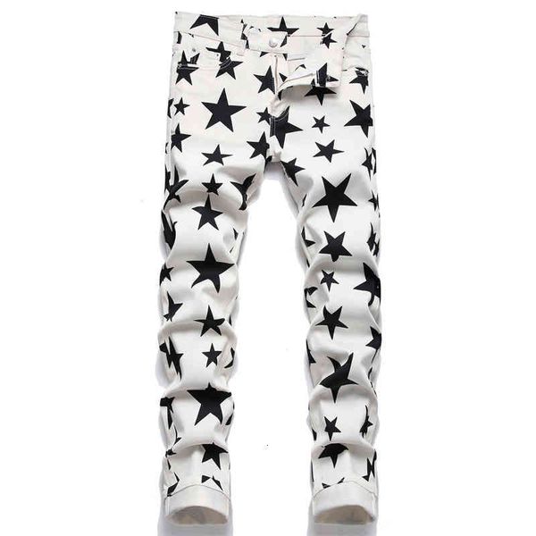men's pants five pointed star digital printing pants men's slim flower fashion elastic small foot casual 5692 f0fg, Black
men's pants five pointed star digital printing pants men's slim flower fashion elastic small foot casual 5692 f0fg, Black