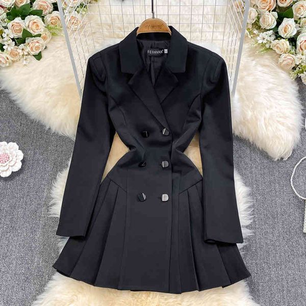 casual dresses light luxury fashion medium length suit skirt black waist in spring and autumn, thin chic pleated dress oaz8, Black;gray
casual dresses light luxury fashion medium length suit skirt black waist in spring and autumn, thin chic pleated dress oaz8, Black;gray