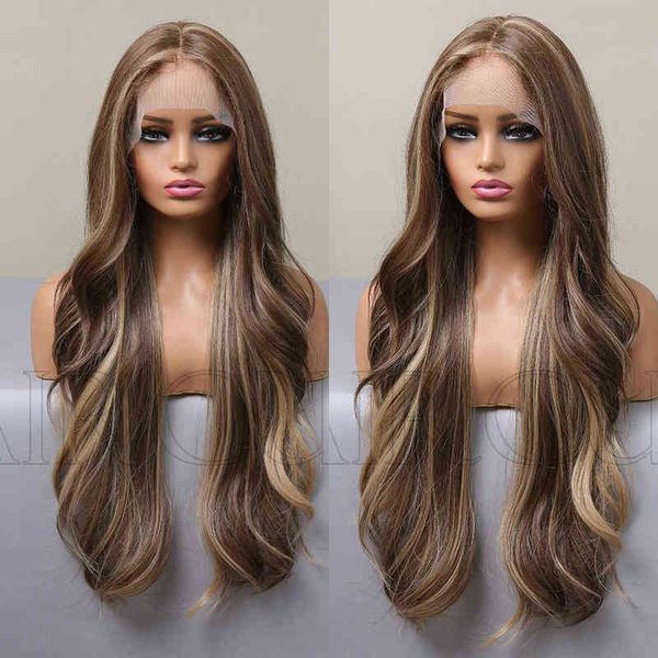 wigs women synthetic wigs new front lace women's wig headgear wigs split brown mixed long curls 220601, Black
wigs women synthetic wigs new front lace women's wig headgear wigs split brown mixed long curls 220601, Black