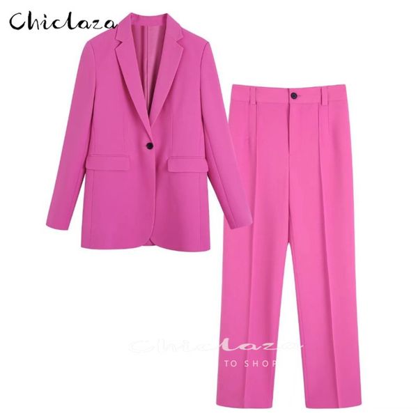 chiclaza women spring autumn fashion pockets two piece set ladies elegant blazer coat straight pant suits office trousers 220718, White
chiclaza women spring autumn fashion pockets two piece set ladies elegant blazer coat straight pant suits office trousers 220718, White
