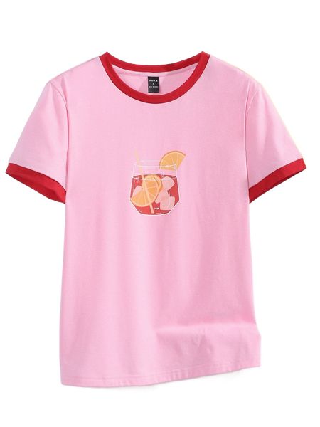 x annikalayne cartoon graphic ringer tee j2vb#, White
x annikalayne cartoon graphic ringer tee j2vb#, White