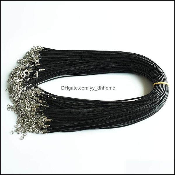 chains 100pcs/lot black wax leather rope cord necklace 45cm chain lobster clasp diy jewelry accessories drop delivery 2021 f yydhhome dhoga, Silver
chains 100pcs/lot black wax leather rope cord necklace 45cm chain lobster clasp diy jewelry accessories drop delivery 2021 f yydhhome dhoga, Silver