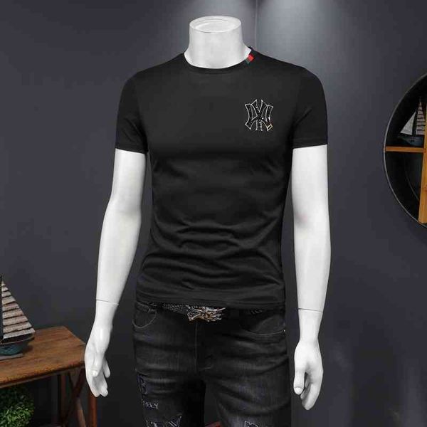 men's fashion personality trend new short-sleeved brand wholesale spring summer 2022 embroidered short sleeve casual round neck t-shirt, White;black
men's fashion personality trend new short-sleeved brand wholesale spring summer 2022 embroidered short sleeve casual round neck t-shirt, White;black