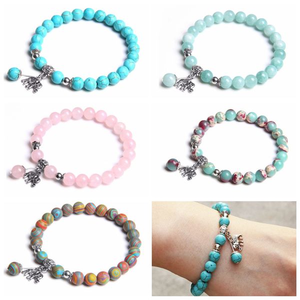 women gemstones beaded bracelets with charms elephant strand healing crystal gorgeous stretch semi-precious stone 8mm beads bangle jewelry, Black
women gemstones beaded bracelets with charms elephant strand healing crystal gorgeous stretch semi-precious stone 8mm beads bangle jewelry, Black