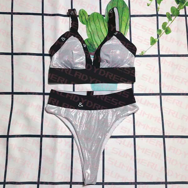 spring bathing suit summer three point swimwear designer letter printed split swimsuit, White;black
spring bathing suit summer three point swimwear designer letter printed split swimsuit, White;black