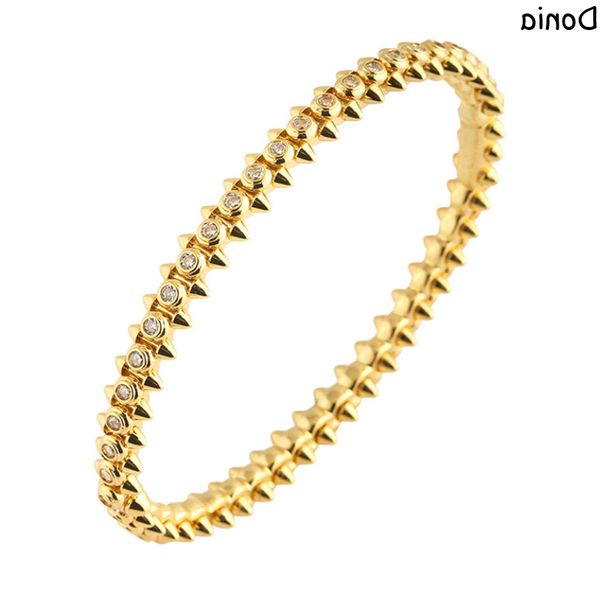 luxury donia jewelry bangle exaggerated rivet titanium steel micro inlay zircon european and american fashion designer bracelet, Black
luxury donia jewelry bangle exaggerated rivet titanium steel micro inlay zircon european and american fashion designer bracelet, Black