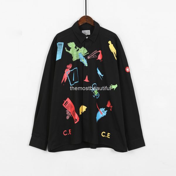 men's casual shirts fashion brand long sleeve shirt fashion high street hip hop graffiti print loose shirt, White;black
men's casual shirts fashion brand long sleeve shirt fashion high street hip hop graffiti print loose shirt, White;black