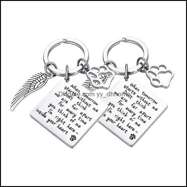 keychains fashion accessories 30mm stainless steel pet pendant square memorial keychain bag decoration key ring creativity crafts gift drop, Silver
keychains fashion accessories 30mm stainless steel pet pendant square memorial keychain bag decoration key ring creativity crafts gift drop, Silver