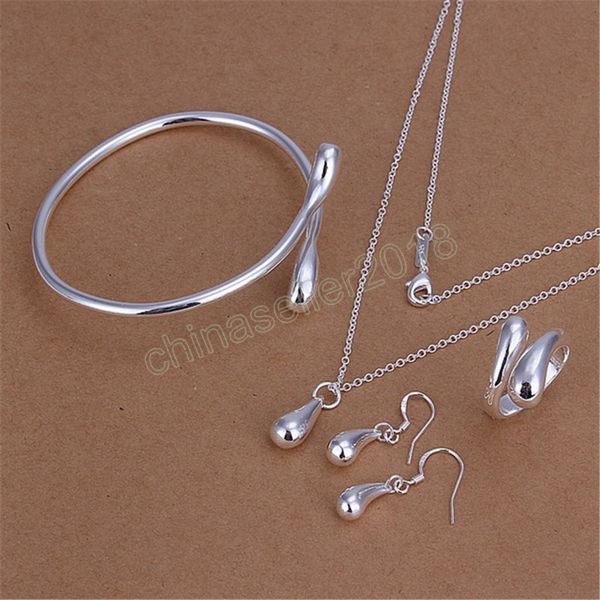 silver water droplets pendant bangle bracelet necklace earrings drop rings jewelry set women fashion party gift
silver water droplets pendant bangle bracelet necklace earrings drop rings jewelry set women fashion party gift