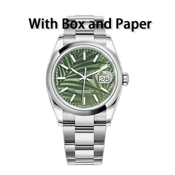 41mm/36mm men's automatic watches with box stainless steel luminous sapphire waterproof wristwatches luxury calendar/date wristwatches, Slivery;brown
41mm/36mm men's automatic watches with box stainless steel luminous sapphire waterproof wristwatches luxury calendar/date wristwatches, Slivery;brown