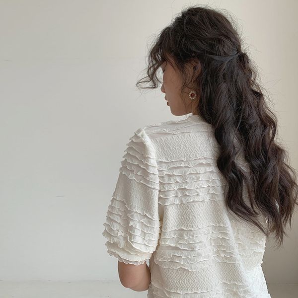 korean casual woman tshirts temperament fungus tshirt female round neck shortsleeved t shirt spring 210506, White
korean casual woman tshirts temperament fungus tshirt female round neck shortsleeved t shirt spring 210506, White