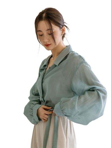 dazy-less drop shoulder knot side blouse n4jc#, White