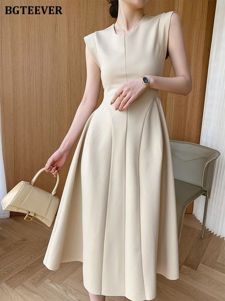 bgteever elegant o-neck women a-line dress spring summer ladies vestidos elegant sleeveless slim waist solid female dress 2022, Black;gray
bgteever elegant o-neck women a-line dress spring summer ladies vestidos elegant sleeveless slim waist solid female dress 2022, Black;gray