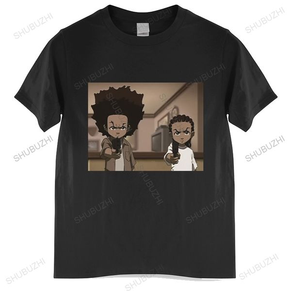the boondocks huey and riley print t-shirt summer mens fashion harajuku pure cotton t shirt brand retro short sleeve 220809, White;black
the boondocks huey and riley print t-shirt summer mens fashion harajuku pure cotton t shirt brand retro short sleeve 220809, White;black
