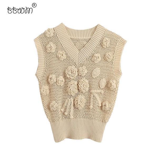 women elegant fashion handmade crochet detail knitted vest vintage v neck sleeveless ribbed trims sweaters chic 210520, Black;white
women elegant fashion handmade crochet detail knitted vest vintage v neck sleeveless ribbed trims sweaters chic 210520, Black;white