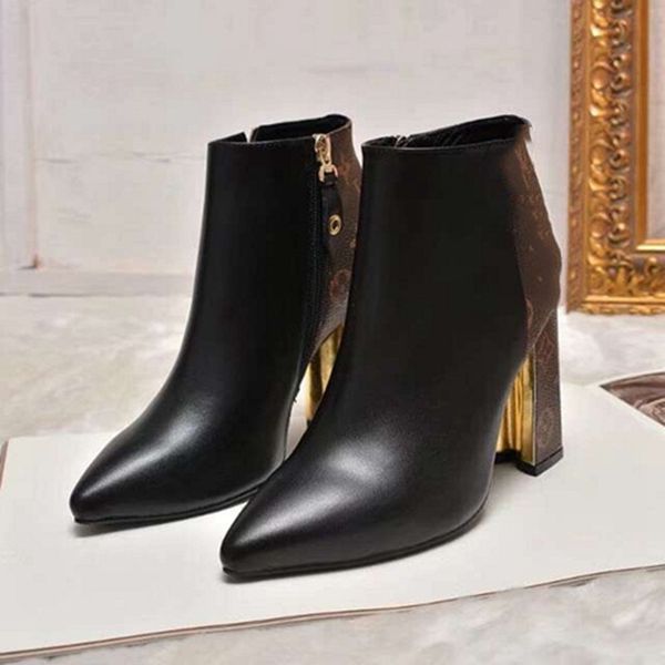luxury winter brand tire women's ankle boots rubber outsole chelsea martin booties knight high-boots ladies party wedding combat booty, Black
luxury winter brand tire women's ankle boots rubber outsole chelsea martin booties knight high-boots ladies party wedding combat booty, Black