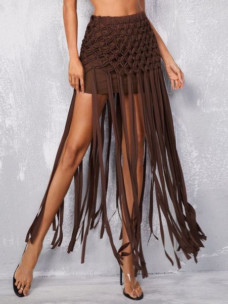 fringe hem cover up skirt z6hv#, White;black
fringe hem cover up skirt z6hv#, White;black