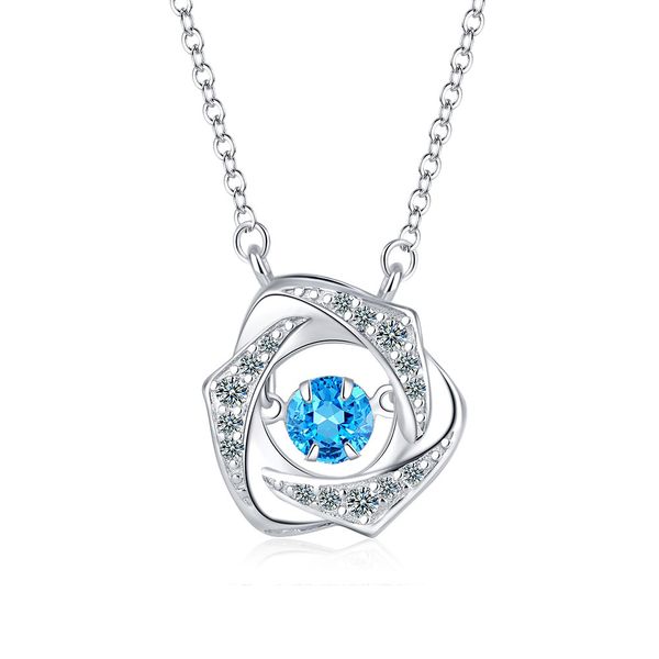 bright heart rose smart necklace women's new fashion beating pendant ocean clavicle chain women, Silver
bright heart rose smart necklace women's new fashion beating pendant ocean clavicle chain women, Silver