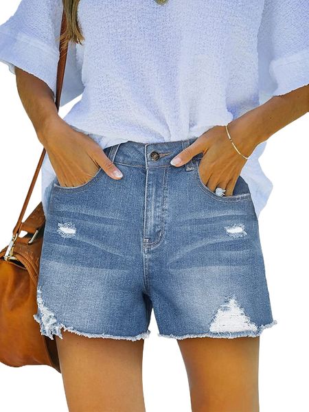 womens jeans shorts casual summer high waisted denim shorts distressed ripped raw hem shorts with pockets d3gk#, White;black
womens jeans shorts casual summer high waisted denim shorts distressed ripped raw hem shorts with pockets d3gk#, White;black