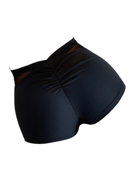 contrast mesh bikini bottom i62w#, White;black