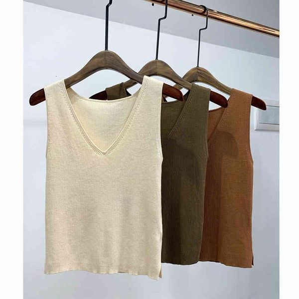 women's tanks camis xiaohe solid color v-neck versatile vest strong twist combed cotton knit women's vest, White
women's tanks camis xiaohe solid color v-neck versatile vest strong twist combed cotton knit women's vest, White