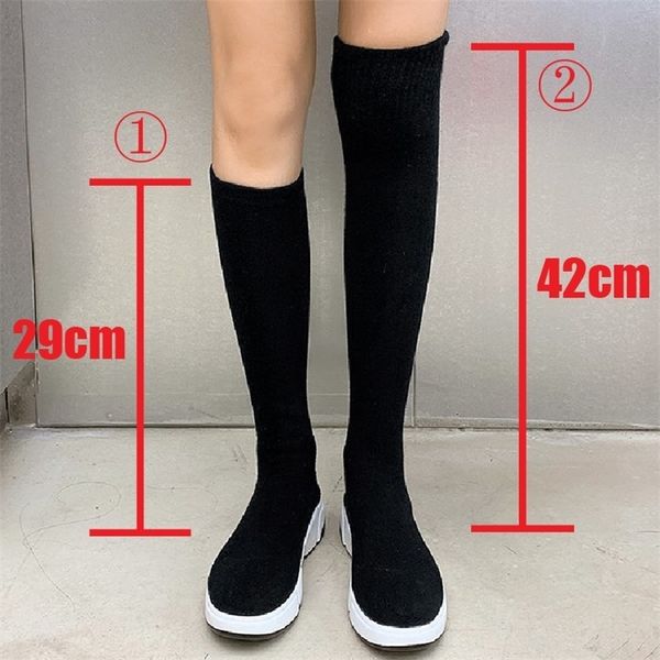 fashion sock over the knee boots women fabric mesh winter boots women comfortable overknee black shoes female botas mujer 201111
fashion sock over the knee boots women fabric mesh winter boots women comfortable overknee black shoes female botas mujer 201111