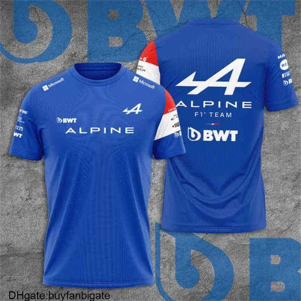 2022 summer new formula one alpine f1 team short sleeve jersey official racing competition t-shirt selling blu, White;black 
2022 summer new formula one alpine f1 team short sleeve jersey official racing competition t-shirt selling blu, White;black