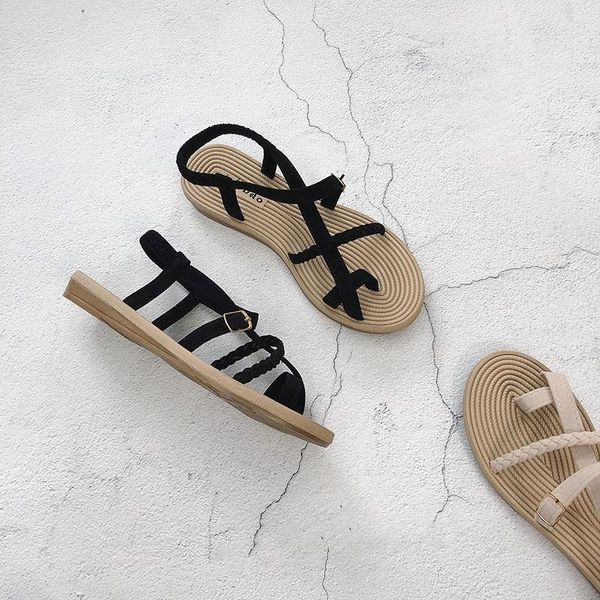 fashion gladiator shoes flat soft bottom slide sandals beach shoes lykjyx 210306, Black
fashion gladiator shoes flat soft bottom slide sandals beach shoes lykjyx 210306, Black
