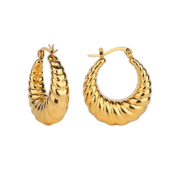 trendy stainless steel croissant hoop earrings for women small circle rouge party jewelry accessories 220817, Golden;silver
trendy stainless steel croissant hoop earrings for women small circle rouge party jewelry accessories 220817, Golden;silver