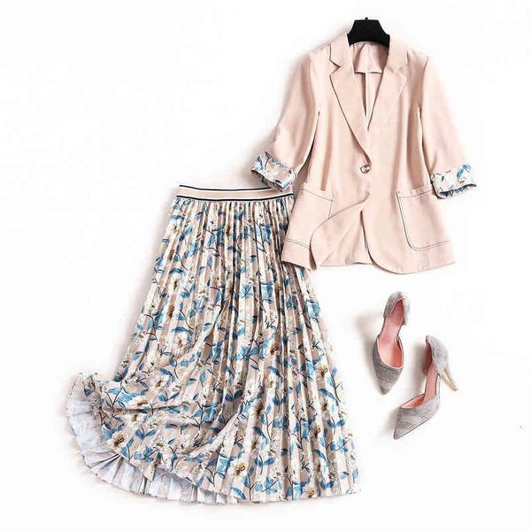 two piece dress tail order light luxury big high-end mall broken code discount spring suit pleated skirt, White
two piece dress tail order light luxury big high-end mall broken code discount spring suit pleated skirt, White