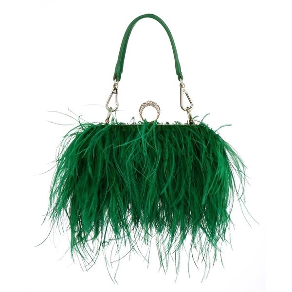 luxury ostrich feather evening bags for women chain shoulder crossbody bag tassel party clutch green wedding handbags 220607
luxury ostrich feather evening bags for women chain shoulder crossbody bag tassel party clutch green wedding handbags 220607