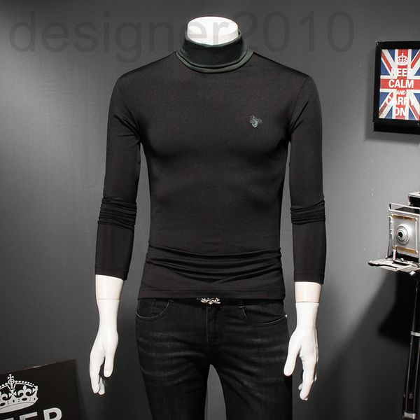 men's t-shirts designer 2020 autumn and winter new cotton bee embroidery men's half high neck t-shirt korean slim fit fashion casu, White;black
men's t-shirts designer 2020 autumn and winter new cotton bee embroidery men's half high neck t-shirt korean slim fit fashion casu, White;black