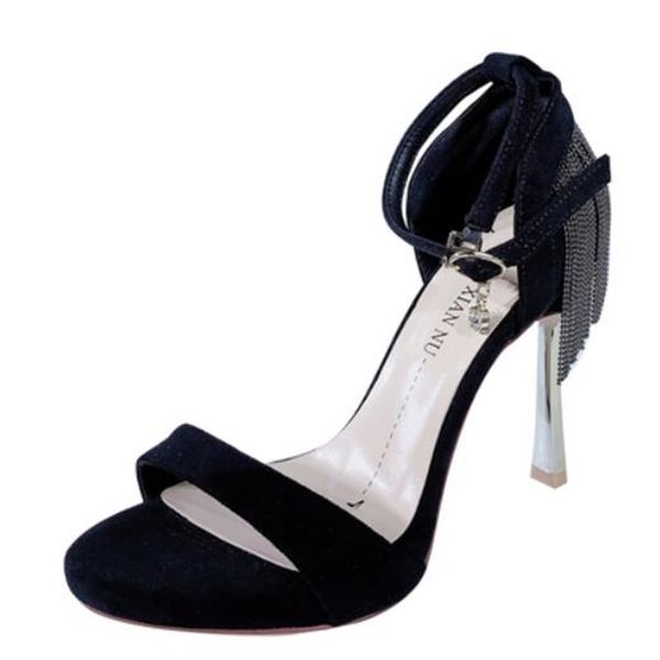 new style women summer casual toe strappy ankle strap highheeled sandals shoes 210226, Black
new style women summer casual toe strappy ankle strap highheeled sandals shoes 210226, Black