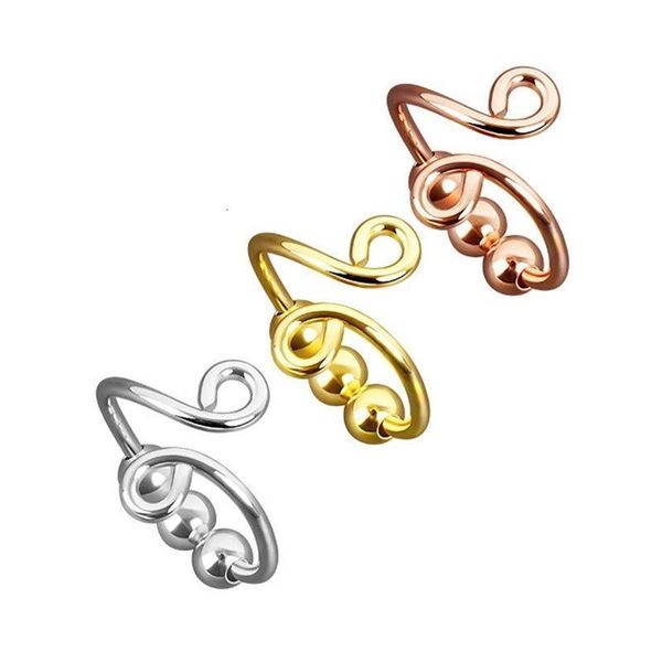 new product micro-motion bead micro-motion ring rotator single-turn spiral rotation anti-stress anxiety ring female ring, Silver
new product micro-motion bead micro-motion ring rotator single-turn spiral rotation anti-stress anxiety ring female ring, Silver