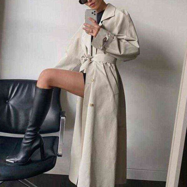 women's trench coats holiwind 2021 spring long coat women double breasted slim female outwear fashion windbreaker t220811, Tan;black
women's trench coats holiwind 2021 spring long coat women double breasted slim female outwear fashion windbreaker t220811, Tan;black