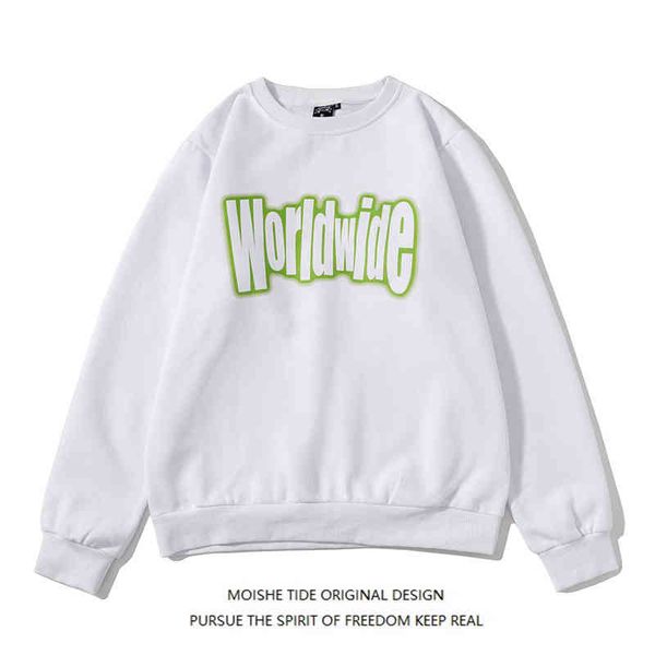 moishe tide brand letter printing plush round neck sweater for men and women hip-hop loose casual couple jacket, Black
moishe tide brand letter printing plush round neck sweater for men and women hip-hop loose casual couple jacket, Black