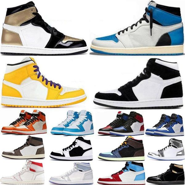 1 high og basketball shoes 1s royal black toe pine green black court purple white unc patent men women stylist sneakers trainers 36-46
1 high og basketball shoes 1s royal black toe pine green black court purple white unc patent men women stylist sneakers trainers 36-46
