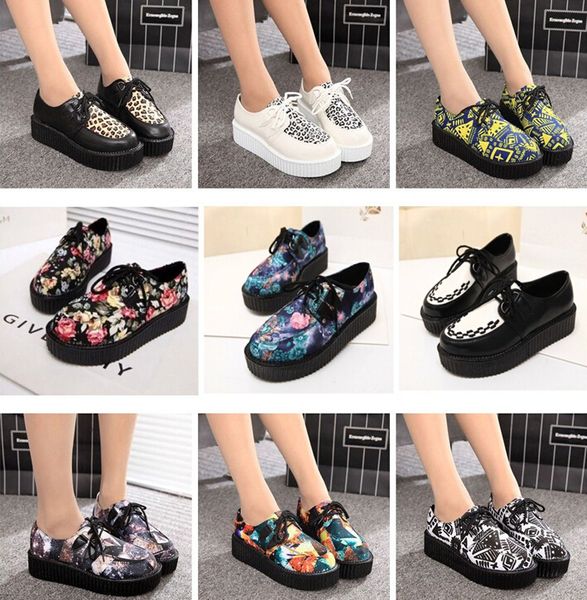 2015 новая мода женщины весна осень британский гот панк Creepers квартиры печатных 16 ст
2015 новая мода женщины весна осень британский гот панк Creepers квартиры печатных 16 ст
