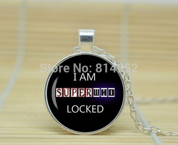 wholesale-1pcs i am superwholocked dr who supernatural sherlock holmes 221b dean winchester necklace glass cabochon necklace a3357, Silver
wholesale-1pcs i am superwholocked dr who supernatural sherlock holmes 221b dean winchester necklace glass cabochon necklace a3357, Silver