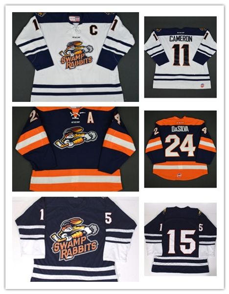 wholesale customize echl greenville swamp rabbits mens womens kids 11 bretton cameron 24 justin dasilva hockey jerseys goalit cut, Black;red
wholesale customize echl greenville swamp rabbits mens womens kids 11 bretton cameron 24 justin dasilva hockey jerseys goalit cut, Black;red