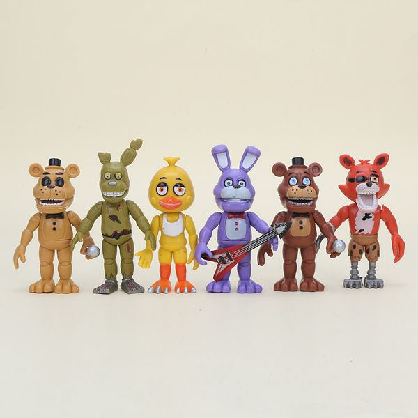 6pcs /set five nights at freddy 's action figure toys fnaf 10cm foxy freddy chica freddy sister location pvc model dolls kids gift
6pcs /set five nights at freddy 's action figure toys fnaf 10cm foxy freddy chica freddy sister location pvc model dolls kids gift